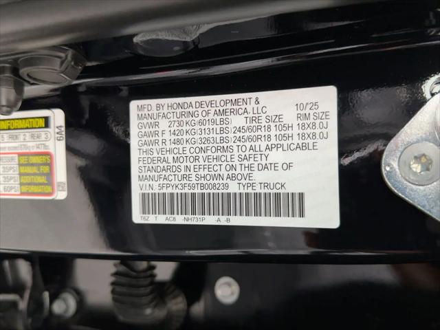 2026 Honda Ridgeline RTL