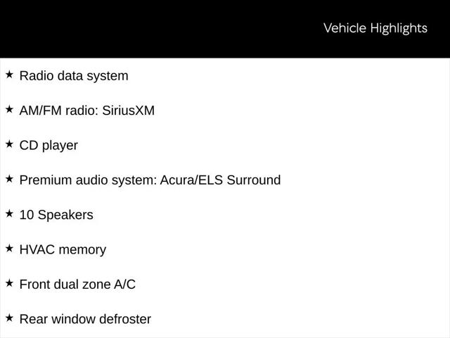 2020 Acura TLX Tech Package