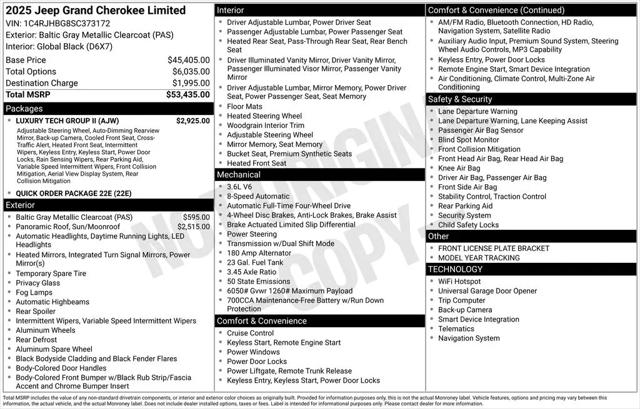 2025 Jeep Grand Cherokee Limited 4x4