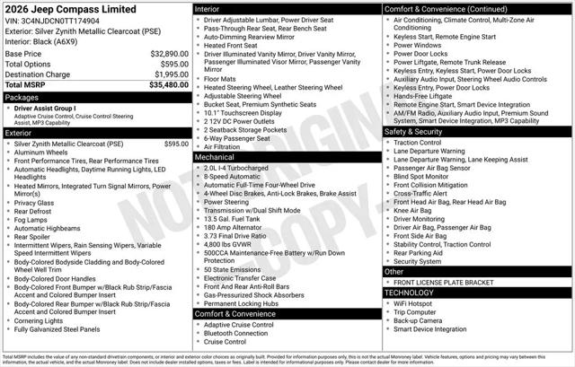 2026 Jeep Compass Limited