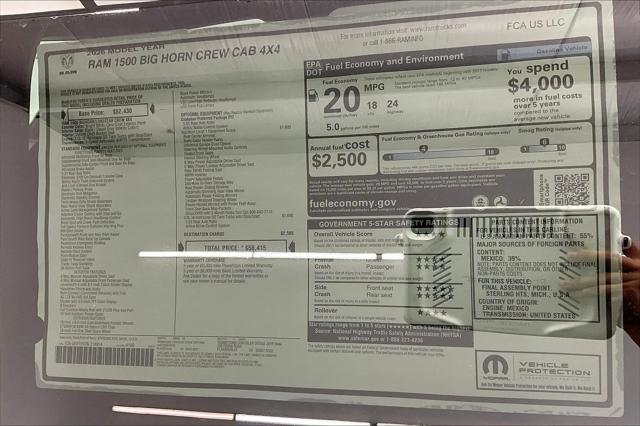 2026 Ram 1500 Big Horn Crew Cab 4x4 57 Box