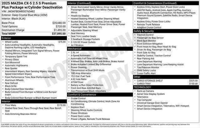 2025 Mazda CX-5 2.5 S Premium Plus