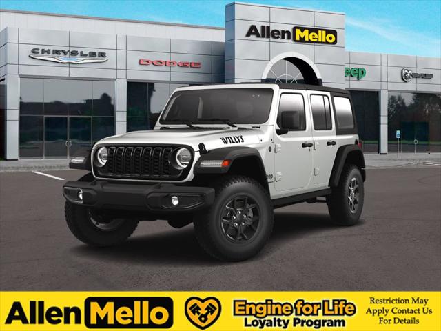 2025 Jeep Wrangler 4-Door Willys 4x4 for sale in Nashua, NH