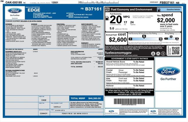 2015 Ford Edge Sport 2015 Ford Edge Sport