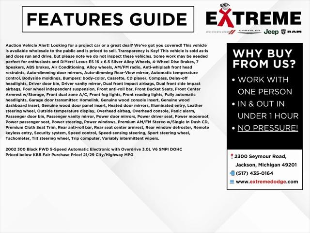 2002 Lexus ES 300 300 2002 Lexus ES 300 300