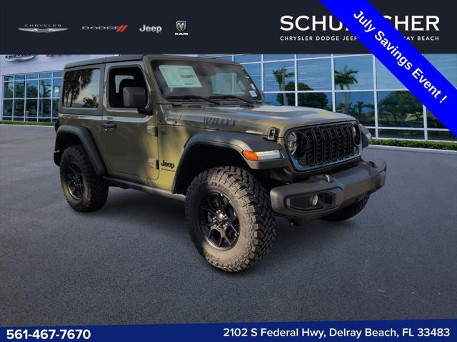 2026 Jeep Wrangler 2-Door Willys 4x4 for sale in Delray Beach, FL