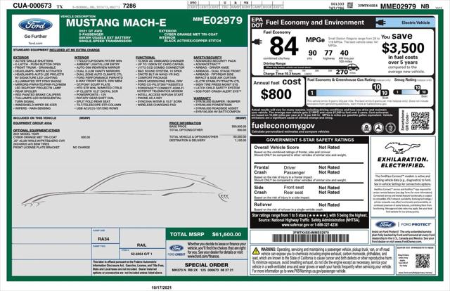 2021 Ford Mustang Mach-E GT 2021 Ford Mustang Mach-E GT