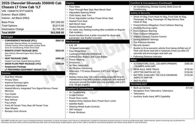 2026 Chevrolet Silverado 3500HD LT
