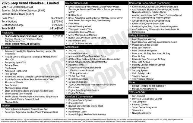 2025 Jeep Grand Cherokee L Limited 4x4 2025 Jeep Grand Cherokee L Limited 4x4