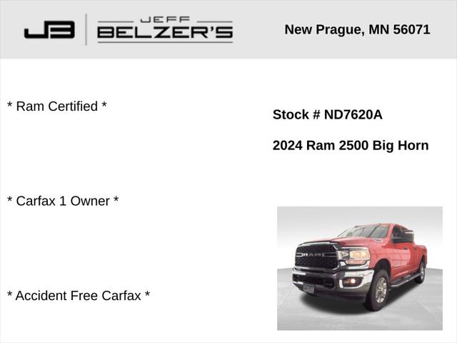 2024 RAM 2500 Big Horn Crew Cab 4x4 64 Box 2024 RAM 2500 Big Horn Crew Cab 4x4 64 Box