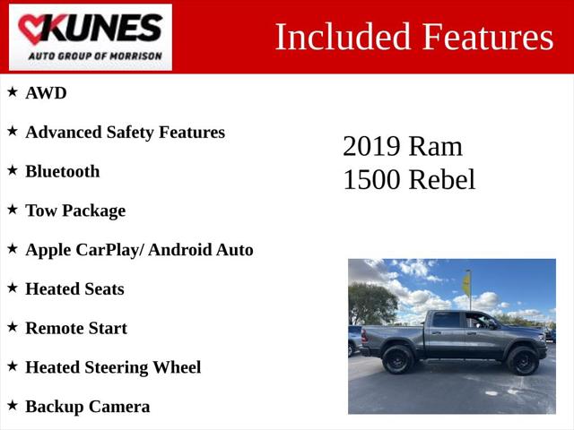 2019 RAM 1500 Rebel Crew Cab 4x4 57 Box 2019 RAM 1500 Rebel Crew Cab 4x4 57 Box