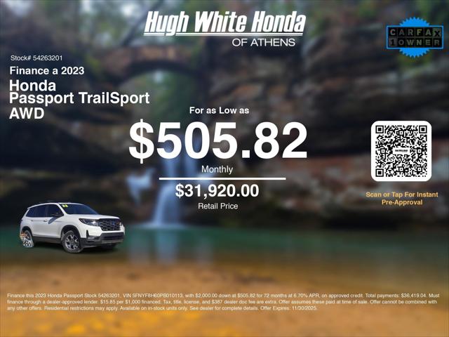 2023 Honda Passport AWD TrailSport 2023 Honda Passport AWD TrailSport