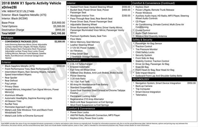 2018 BMW X1 xDrive28i