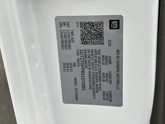 2025 GMC Savana Cargo RWD 3500 Regular Wheelbase Work Van