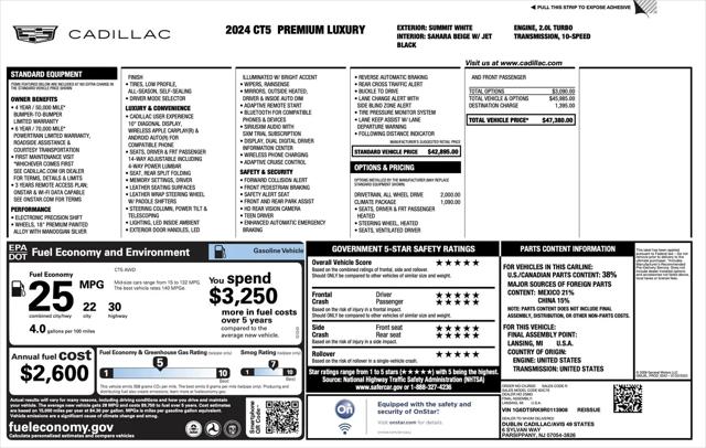 2024 Cadillac CT5 Premium Luxury