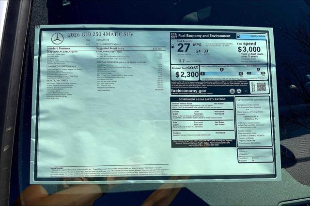 2026 Mercedes-Benz GLB 4MATIC