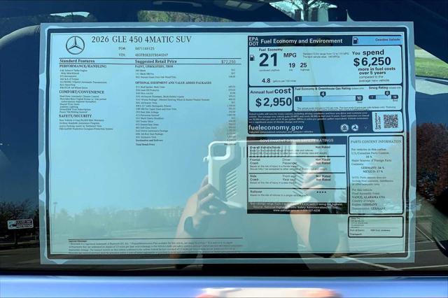 2026 Mercedes-Benz GLE GLE 450 4MATIC