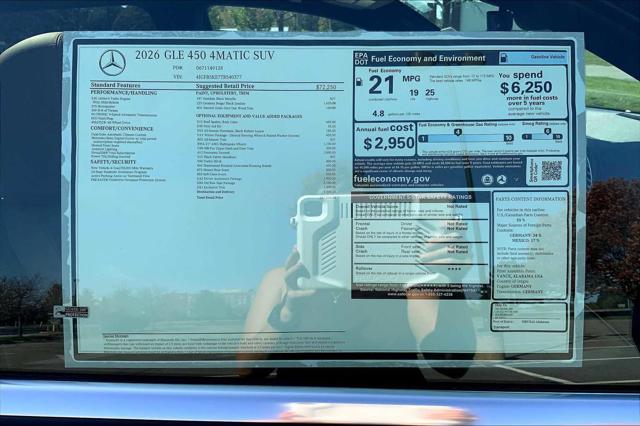 2026 Mercedes-Benz GLE GLE 450 4MATIC