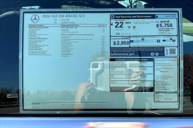 2026 Mercedes-Benz GLE GLE 350 GLE 350