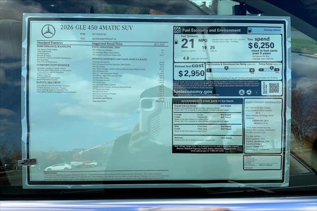 2026 Mercedes-Benz GLE GLE 450 4MATIC