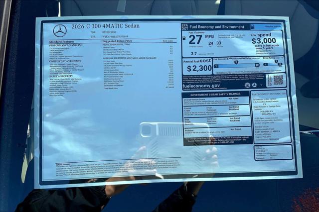 2026 Mercedes-Benz C-CLASS C 300 C 300