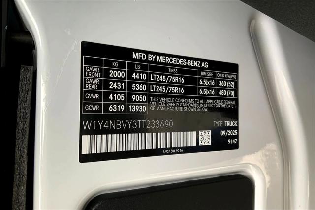 2026 Mercedes-Benz Sprinter Cargo Van Standard Roof 4-Cyl Diesel HO