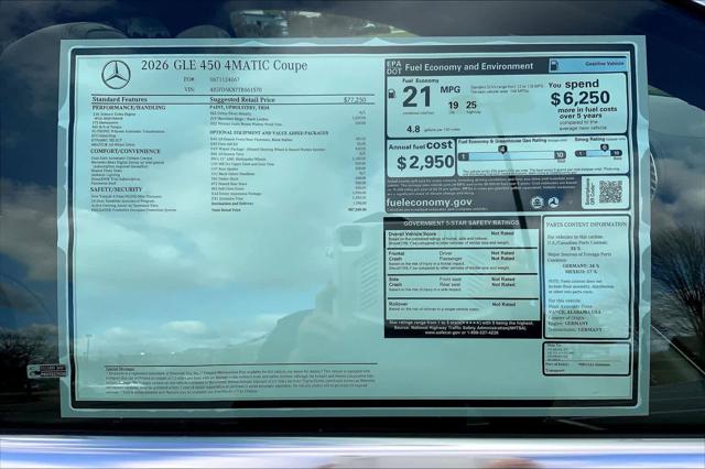 2026 Mercedes-Benz GLE 450 4MATIC