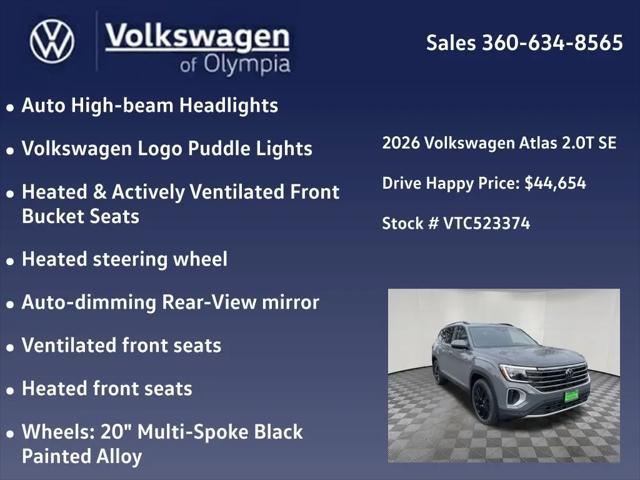 2026 Volkswagen Atlas SE with Technology
