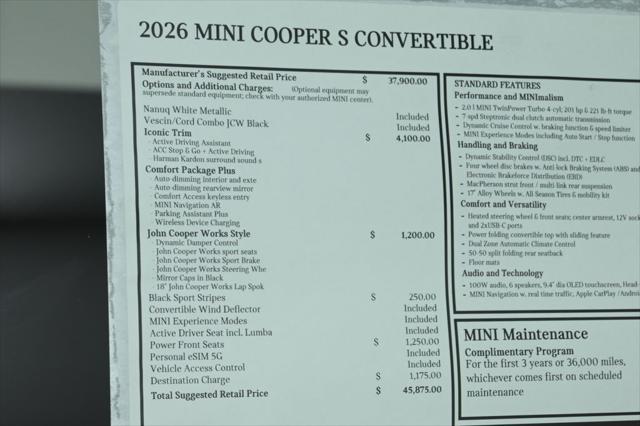 2026 MINI Cooper Convertible Cooper S