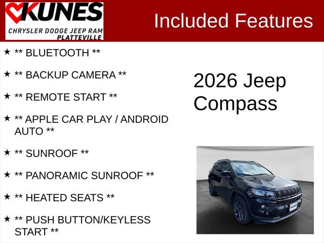 2026 Jeep Compass COMPASS LATITUDE ALTITUDE 4X4 2026 Jeep Compass COMPASS LATITUDE ALTITUDE 4X4