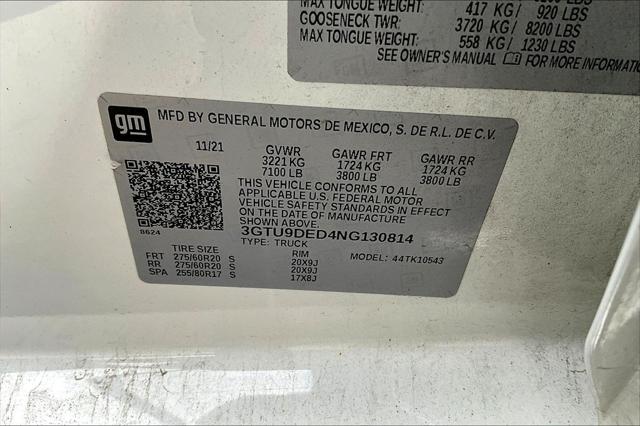 2022 GMC Sierra 1500 Limited 4WD Crew Cab Short Box SLT