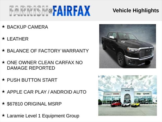 2025 RAM 1500 Laramie Crew Cab 4x4 57 Box