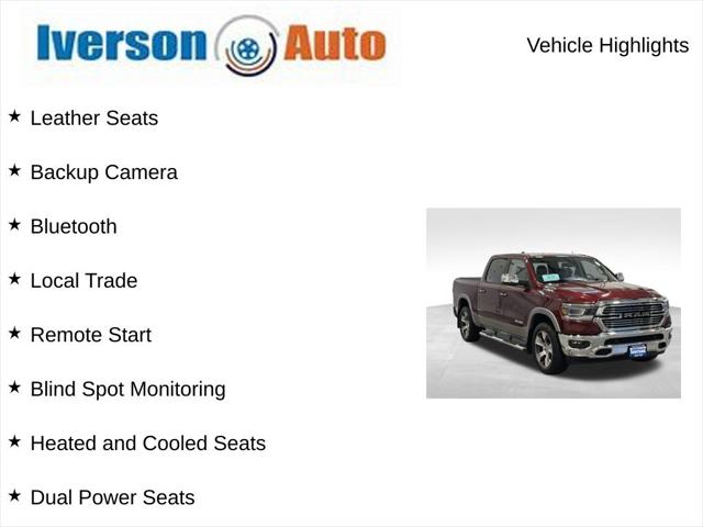 2019 RAM 1500 Laramie Crew Cab 4x4 57 Box 2019 RAM 1500 Laramie Crew Cab 4x4 57 Box