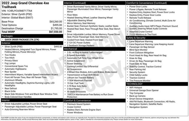 2022 Jeep Grand Cherokee 4xe Trailhawk