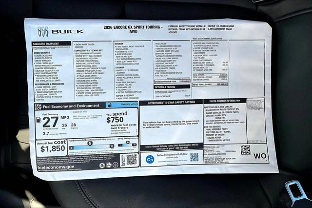 2026 Buick Encore GX Sport Touring AWD