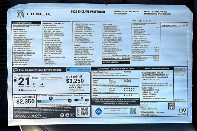 2026 Buick Enclave Preferred FWD