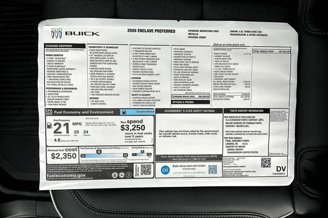 2026 Buick Enclave Preferred FWD