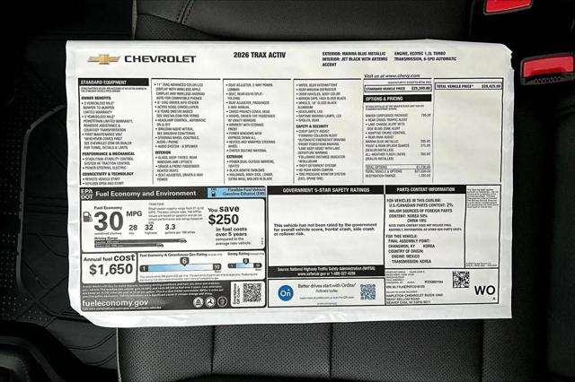 2026 Chevrolet Trax FWD ACTIV