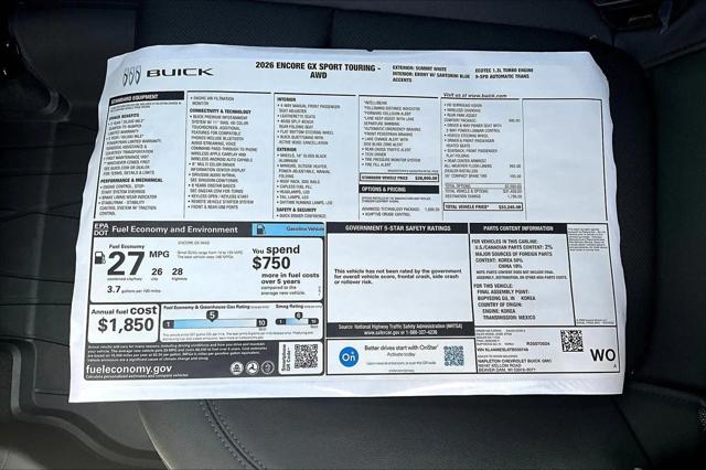 2026 Buick Encore GX Sport Touring AWD