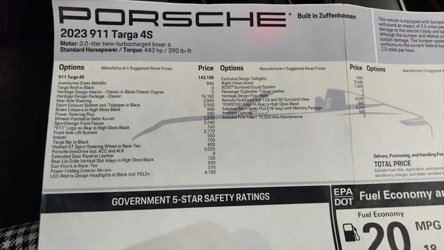 2023 Porsche 911 Targa 4S