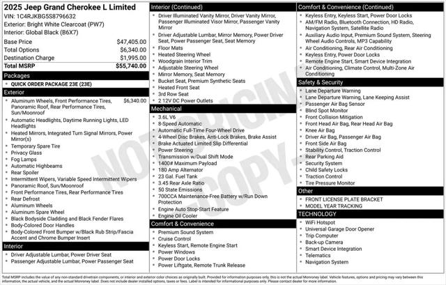 2025 Jeep Grand Cherokee L Limited 4x4