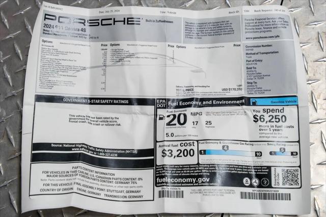 2024 Porsche 911 Carrera 4S