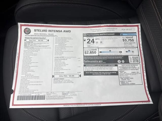 2025 Alfa Romeo Stelvio Sprint AWD