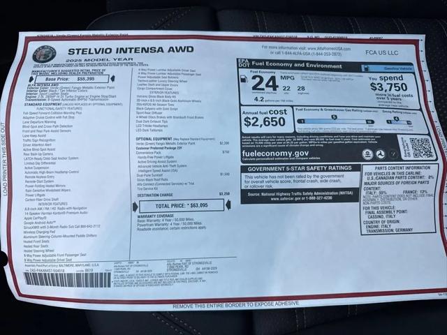 2025 Alfa Romeo Stelvio Sprint AWD