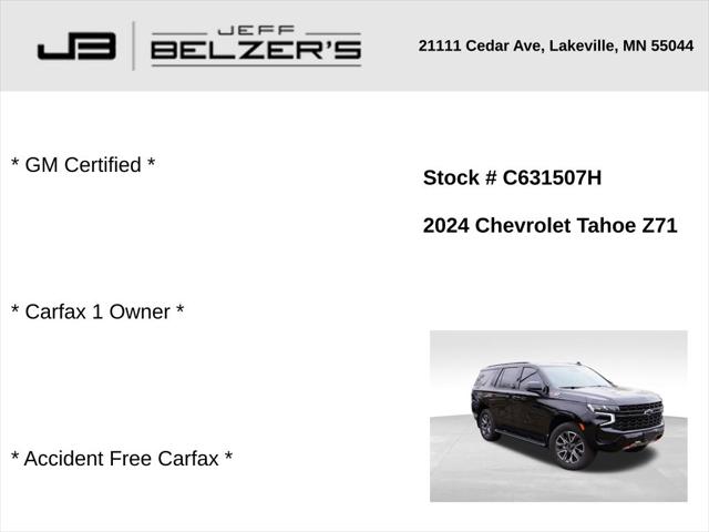 2024 Chevrolet Tahoe 4WD Z71 2024 Chevrolet Tahoe 4WD Z71