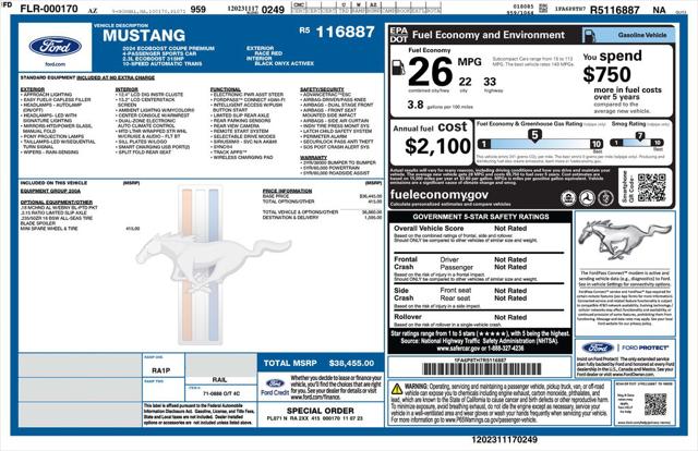 2024 Ford Mustang EcoBoost Premium Fastback