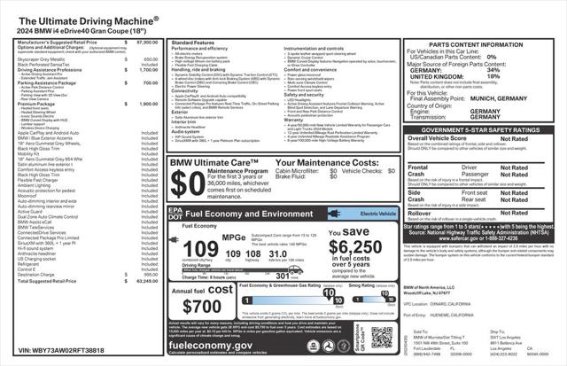 2024 BMW i4 Gran Coupe eDrive40 2024 BMW i4 Gran Coupe eDrive40