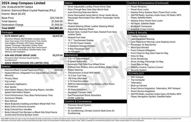 2024 Jeep Compass Limited 4x4 2024 Jeep Compass Limited 4x4