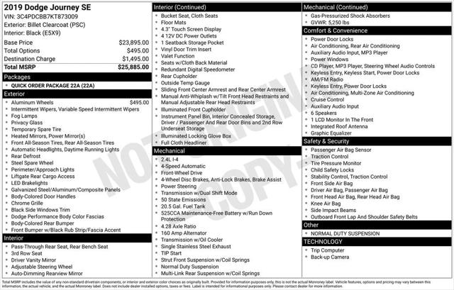 2019 Dodge Journey SE 2019 Dodge Journey SE