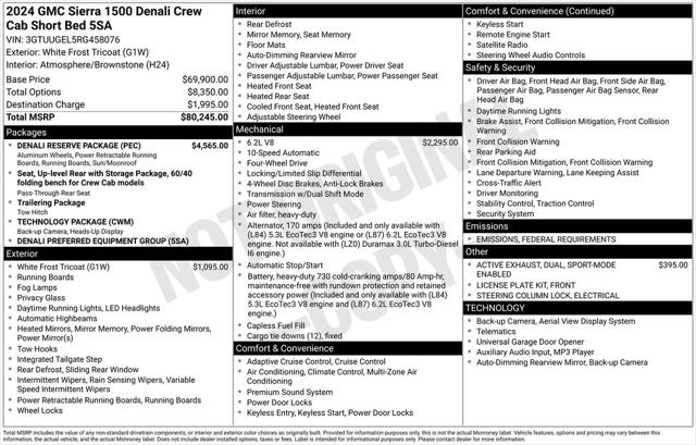 2024 GMC Sierra 1500 4WD Crew Cab Short Box Denali